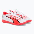 Buty piłkarskie dziecięce PUMA Ultra Play IT puma white/puma black/fire orchid 4