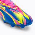 Buty piłkarskie męskie PUMA Ultra Ultimate Energy FG/AG luminous pink/ultra blue/yellow alert 7