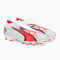 Buty piłkarskie dziecięce PUMA Ultra Match LL FG/AG puma white/puma black/fire orchid 4