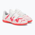Buty piłkarskie dziecięce PUMA Future Play IT V puma white/fire orchid 4