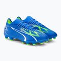 Buty piłkarskie męskie PUMA Ultra Match FG/AG ultra blue/puma white/pro green 4