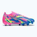 Buty piłkarskie męskie PUMA Ultra Match Energy FG/AG luminous pink/yellow alert/ultra blue 12