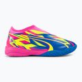 Buty piłkarskie dziecięce PUMA Ultra Match LL Energy IT + Mid luminous pink/ultra blue/yellow alert 2