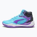 Buty do koszykówki męskie PUMA Playmaker Pro Mid purple glimmer/bright aqua/strong gray/white 7