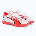 Buty piłkarskie dziecięce PUMA Ultra Play TT puma white/puma black/fire orchid 4