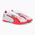 Buty piłkarskie męskie PUMA Ultra Match IT puma white/puma black/fire orchid 4