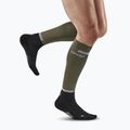 Skarpety kompresyjne do biegania męskie CEP Tall 4.0 olive/black 5