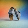 Klapki BIRKENSTOCK Kyoto LENB/LEVE Narrow basalt gray 4