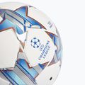 Piłka do piłki nożnej adidas UCL Junior 290 League 23/24 white/silver metallic/bright cyan rozmiar 4 3