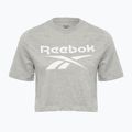 Koszulka damska Reebok Identity Big Logo Crop Tee medium grey heather