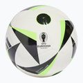Piłka do piłki nożnej adidas Fussballliebe Club EURO 2024 white/black/solar green rozmiar 4