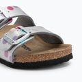 Klapki dziecięce BIRKENSTOCK Arizona BF Narrow electric metallic dots silver 7