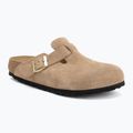 Klapki BIRKENSTOCK Boston Suede Leather sandcastle