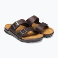 Klapki męskie BIRKENSTOCK Arizona Crosstown Oiled Leather Regular habana/black 3