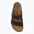 Klapki męskie BIRKENSTOCK Arizona Crosstown Oiled Leather Regular habana/black 5