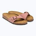 Klapki damskie BIRKENSTOCK Madrid Birkibuc Narrow pink clay 3