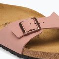 Klapki damskie BIRKENSTOCK Madrid Birkibuc Narrow pink clay 6