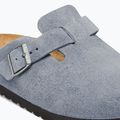 Klapki BIRKENSTOCK Boston Suede Leather stone blue 6