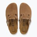Klapki BIRKENSTOCK Boston Suede Leather Regular dark tea 4