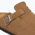 Klapki BIRKENSTOCK Boston Suede Leather Regular dark tea 6