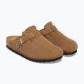 Klapki BIRKENSTOCK Boston Suede Leather dark tea 3