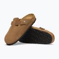 Klapki BIRKENSTOCK Boston Suede Leather dark tea 5