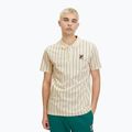 Koszulka polo męska FILA Luckenwalde antique white/aventurine striped