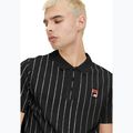 Koszulka polo męska FILA Luckenwalde black/bright white striped 4