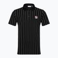 Koszulka polo męska FILA Luckenwalde black/bright white striped 5