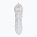 Buty bokserskie adidas Box Hog 4 cloud white/collegiate green/core black 5