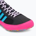 Buty bokserskie adidas HVC core black/signal cyan/yellow 7
