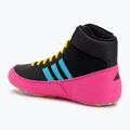Buty bokserskie dziecięce adidas Havoc core black/signal cyan/yellow 3
