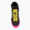 Buty bokserskie dziecięce adidas Havoc core black/signal cyan/yellow 5
