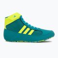 Buty zapaśnicze dziecięce adidas Havoc purple team/lucid lemon/signal cyan 2