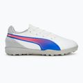 Buty piłkarskie dziecięce PUMA King Match TT Jr puma white/bluemazing/flat light grey/sunset glow 2