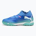 Buty piłkarskie dziecięce PUMA Future 7 Match TT + Mid Jr bluemazing/puma white/electric peppermint 2