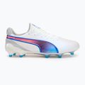 Buty piłkarskie PUMA King Ultimate FG/AG puma white/bluemazing/flat light grey/sunset glow 2