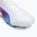 Buty piłkarskie PUMA King Ultimate FG/AG puma white/bluemazing/flat light grey/sunset glow 8