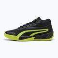 Buty do koszykówki męskie PUMA Court Pro puma black/electric lime 2