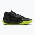 Buty do koszykówki męskie PUMA Court Pro puma black/electric lime 3