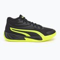 Buty do koszykówki męskie PUMA Court Pro puma black/electric lime 2