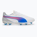 Buty piłkarskie PUMA King Match FG/AG puma white/bluemazing/flat light grey/sunset glow 2