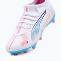 Buty piłkarskie dziecięce PUMA Ultra 5 Match Vol. Up FG/AG Jr puma white/luminous blue 5