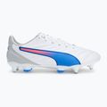 Buty piłkarskie męskie PUMA King Pro MxSG puma white/bluemazing/flat light grey/sunset glow 2