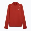 Bluza do biegania męska PUMA Run Cloudspun 1/4 Zip mars red