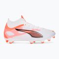 Buty piłkarskie męskie PUMA Ultra 5 Match+ FG/AG puma white/puma black/glowing red 2