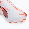 Buty piłkarskie męskie PUMA Ultra 5 Match+ FG/AG puma white/puma black/glowing red 7