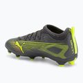 Buty piłkarskie dziecięce PUMA Ultra 5 Match FG/AG Jr matte aged silver/yellow alert/puma aged silver 3