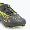 Buty piłkarskie dziecięce PUMA Ultra 5 Match FG/AG Jr matte aged silver/yellow alert/puma aged silver 7