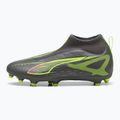Buty piłkarskie dziecięce PUMA Ultra 5 Match+ LL FG/AG Jr matte aged silver/yellow alert/puma aged silver